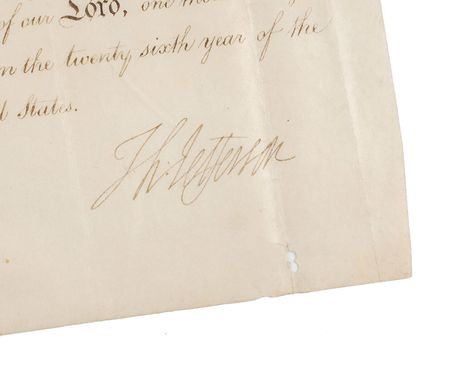 Lot #4 Thomas Jefferson and James Madison: Extraordinary hand-done Jefferson-Madison militia appointment during the politically charged 1802 â€˜Republicanizationâ€™ of Americaâ€™s defense - Image 2