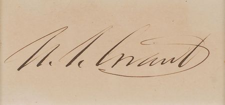 Lot #36 U. S. Grant Signature