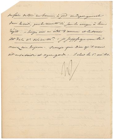 Lot #340 Napoleon: Napoleon seeks to resolve a discrepancy on troop numbers from Spain and Portugal - Image 2