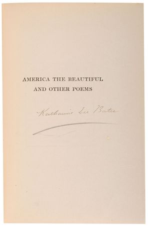 Lot #646 Katherine Lee Bates Book - Image 1