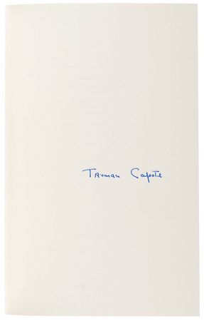Lot #722 Truman Capote Book - Image 1