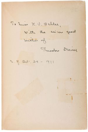 Lot #726 Theodore Dreiser - Image 1