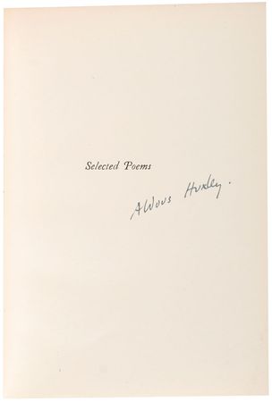 Lot #736 Aldous Huxley - Image 1