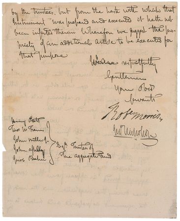 Lot #170 Robert Morris Signed Letter - Image 2
