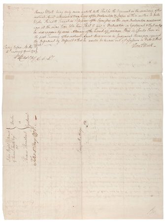 Lot #171 Edward Rutledge: Rare triple-signed legal complaint - Image 2