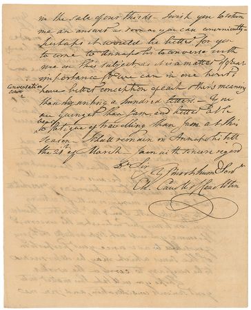 Lot #159 Charles Carroll of Carrollton Handwritten Letter Signed - Image 4