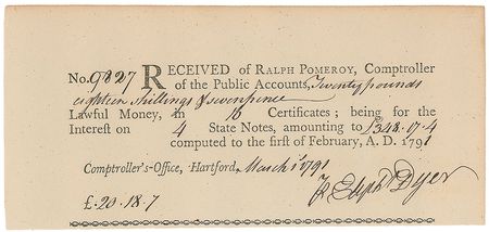 Lot #385 Eliphalet Dyer - Image 1