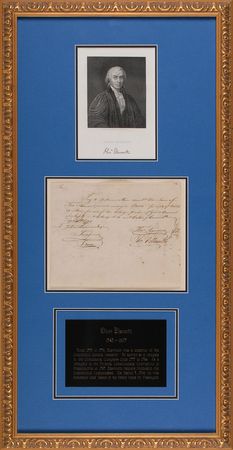 Lot #255 Oliver Ellsworth Signed Document - Image 1
