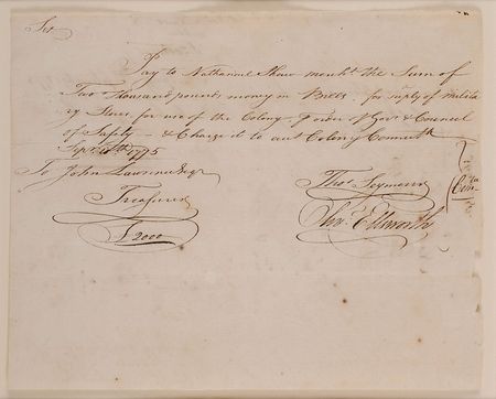 Lot #255 Oliver Ellsworth Signed Document - Image 2