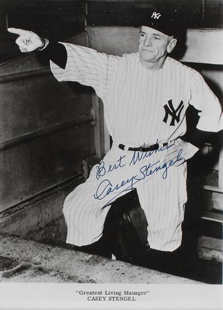 Lot #1086 Casey Stengel Signed Photograph - Image 2