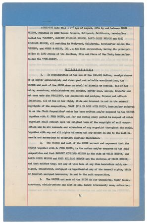 Lot #997 The Nelsons Signed Document - Image 1