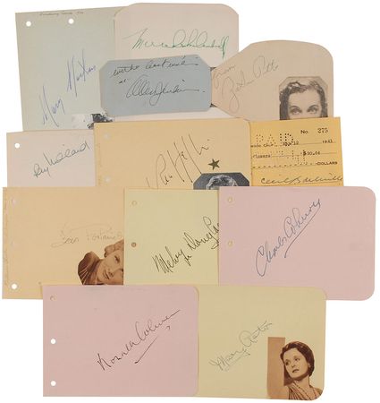 Lot #903 Actors and Actresses Signatures - Image 1