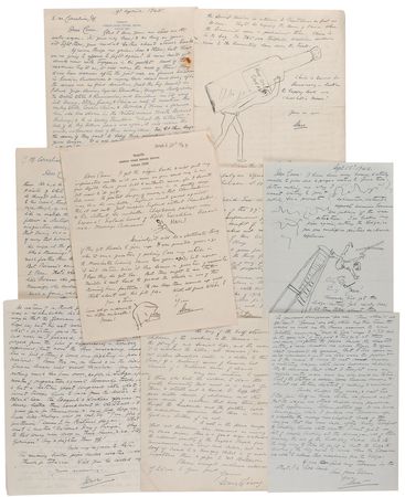 Lot #694 Sean O’Casey: Remarkable WWII–era archive: “It is but the hors d'oeuvres to the big meal to come when the Germans are able to release their machines from the Volga” - Image 1