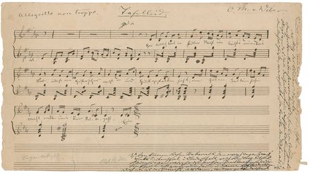 Lot #774 Carl Maria von Weber: Wonderful manuscript from the German Romantic - Image 2