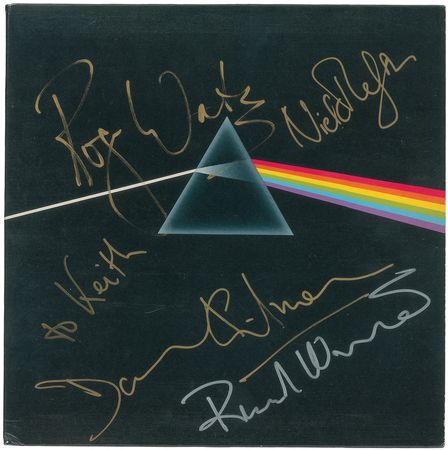 Lot #837 Pink Floyd: Exceptional fully signed Dark Side of the Moon - Image 1