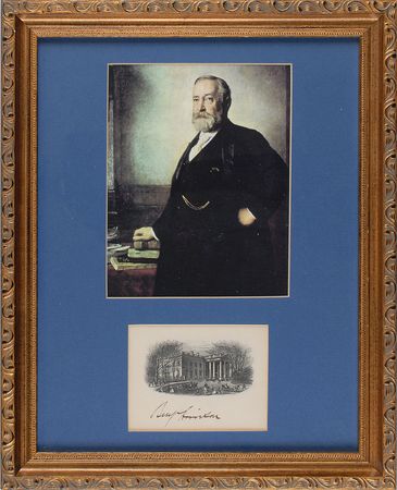 Lot #44 Benjamin Harrison White House Engraving - Image 2