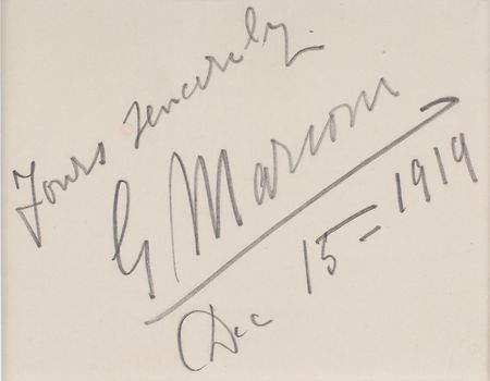 Lot #289 Guglielmo Marconi Signature - Image 1