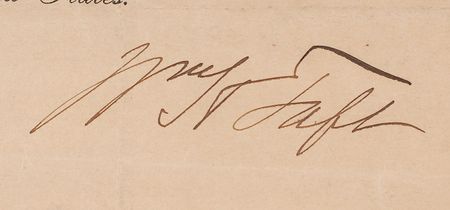 Lot #108 William H. Taft Signed Document - Image 2