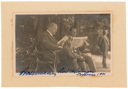 Lot #343 Gustav Stresemann Signed Photograph - Image 2