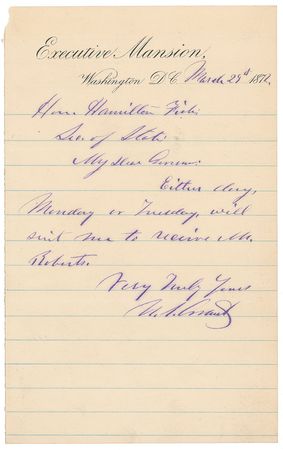 Lot #38 U. S. Grant Handwritten Letter Signed