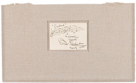 Lot #791 Victor Herbert Signed Musical Quote - Image 2