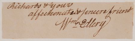 Lot #162 William Ellery Signature - Image 2
