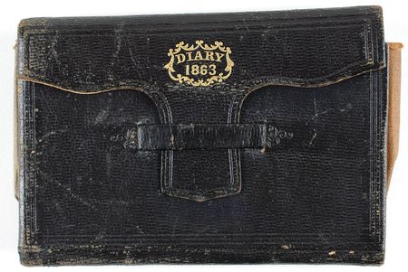 Lot #423 Francis A. Clary: Remarkable 1863 Civil War journal from a sergeant killed in action: ?All prepared for the attack of Port Hudson at early dawn? - Image 1