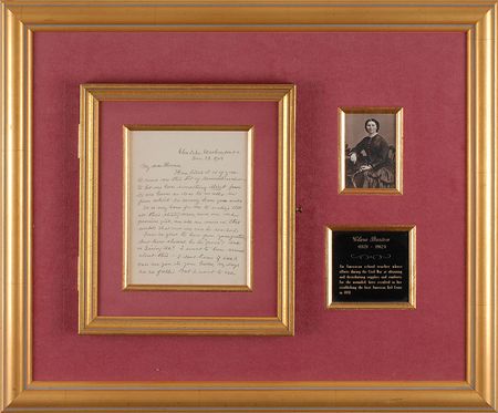 Lot #186 Clara Barton: “I thank you very much for becoming a member of the Red Cross” - Image 1