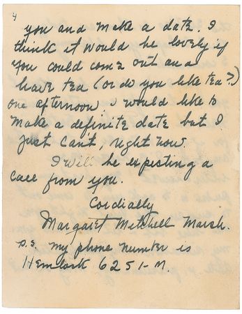 Lot #686 Margaret Mitchell: “Not all the characters are noble and brave. Some years of research have convinced me that there were almost as many Scoundrels in the Sixties as there are today” - Image 4
