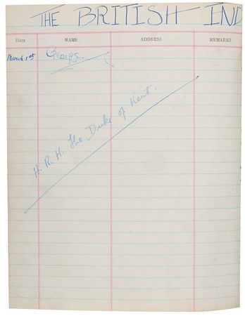 Lot #348 British Royalty Guest Book - Image 4