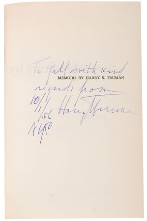 Lot #117 Harry S. Truman - Image 1
