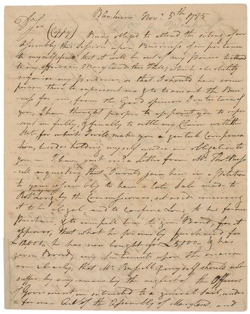 Lot #495 William Washington Handwritten Letter Signed - Image 1