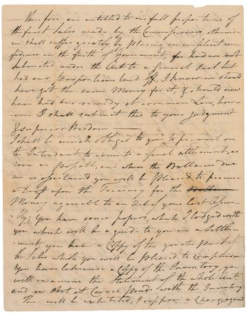 Lot #495 William Washington Handwritten Letter Signed - Image 2
