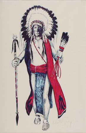 Lot #1007 Will Sampson Print - Image 2
