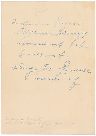 Lot #316 Pope John XXIII: Five months before his appointment as the Patriarch of Venice - Image 2