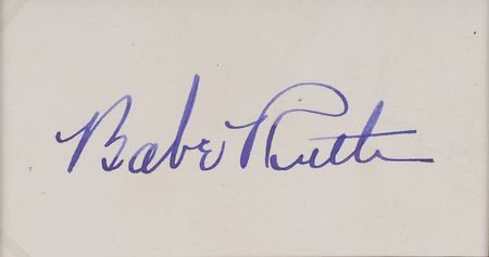 Lot #1035 Babe Ruth Signature - Image 2