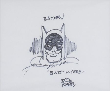 Lot #638 Bob Kane Sketch - Image 1