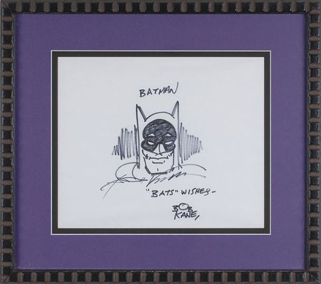 Lot #638 Bob Kane Sketch - Image 2