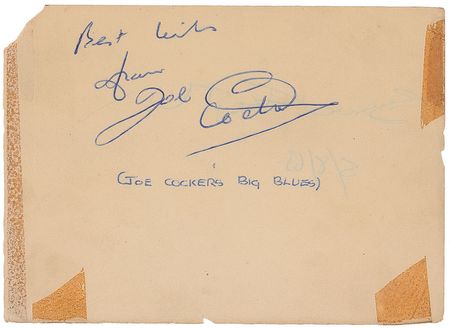 Lot #869 Joe Cocker?s Big Blues Band Signature - Image 1