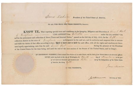 Lot #7 James Madison and James Monroe: Beautifully