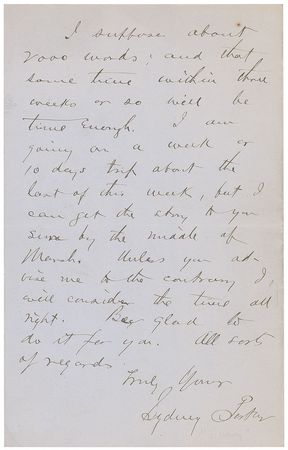 Lot #672 O. Henry: “May the ink in my bottle turn to Old Crow on the day that I hesitate to use it” - Image 2