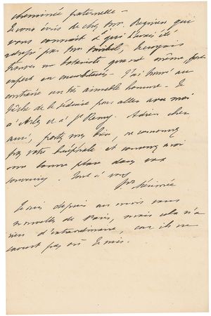 Lot #743 Prosper Merimee Handwritten Letter Signed - Image 3