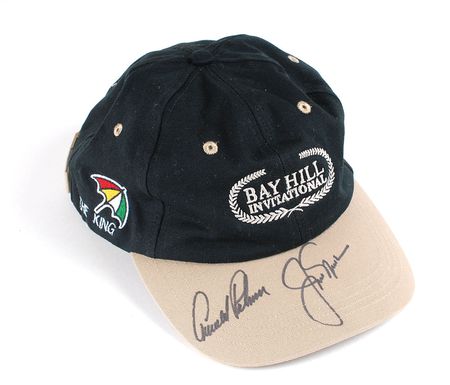 Lot #1080 Arnold Palmer and Jack Nicklaus Baseball Cap - Image 1