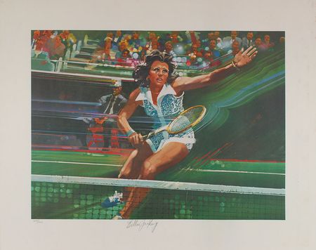 Lot #1073 Billie Jean King and Rod Laver Prints - Image 1