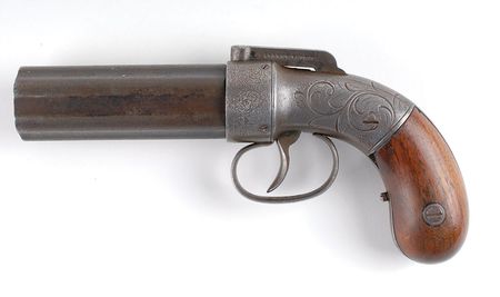 Lot #447 Allen and Thurber Percussion Pepperbox Pistol Pistol - Image 1
