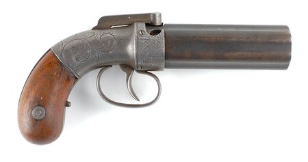 Lot #447 Allen and Thurber Percussion Pepperbox Pistol Pistol - Image 2