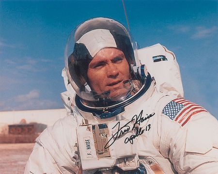 Lot #572 Apollo: Stafford, Haise, Cernan Signed Photograph - Image 2