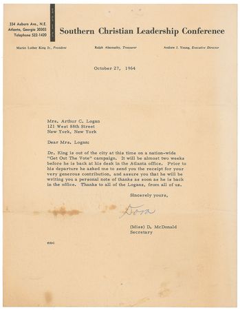 Lot #226 Martin Luther King, Jr - Image 2