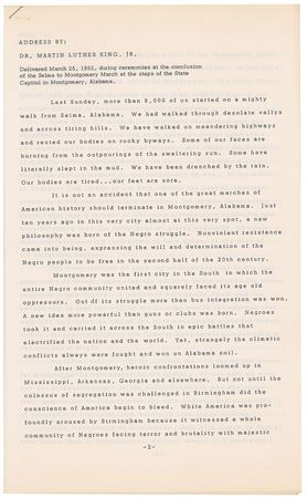 Lot #223 Martin Luther King, Jr Printed Statements - Image 3
