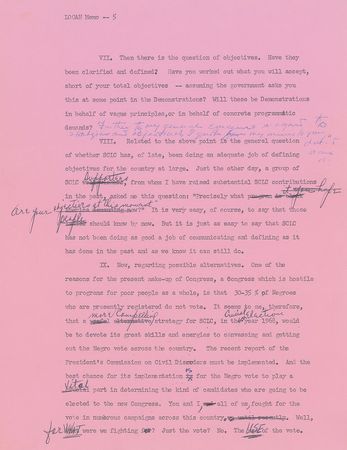 Lot #240 Martin Luther King, Jr Typed Memos - Image 5